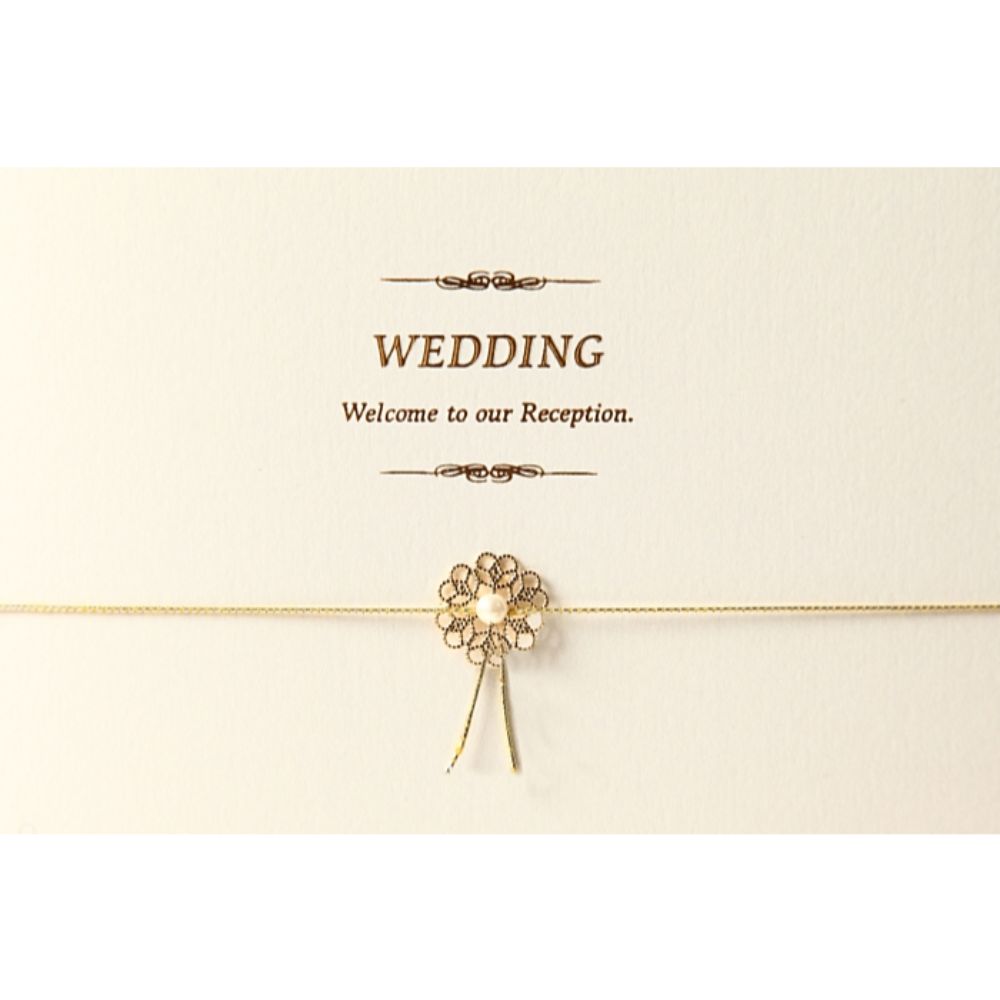 席次表A4サイズ ウェディングチャーム ホワイト フラワーチャーム【結婚式 ペーパー 席次表】