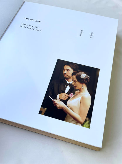 木のウェディングアルバム バーチ 20ページ30カット 【結婚式 写真 アルバム オーダーメイド】