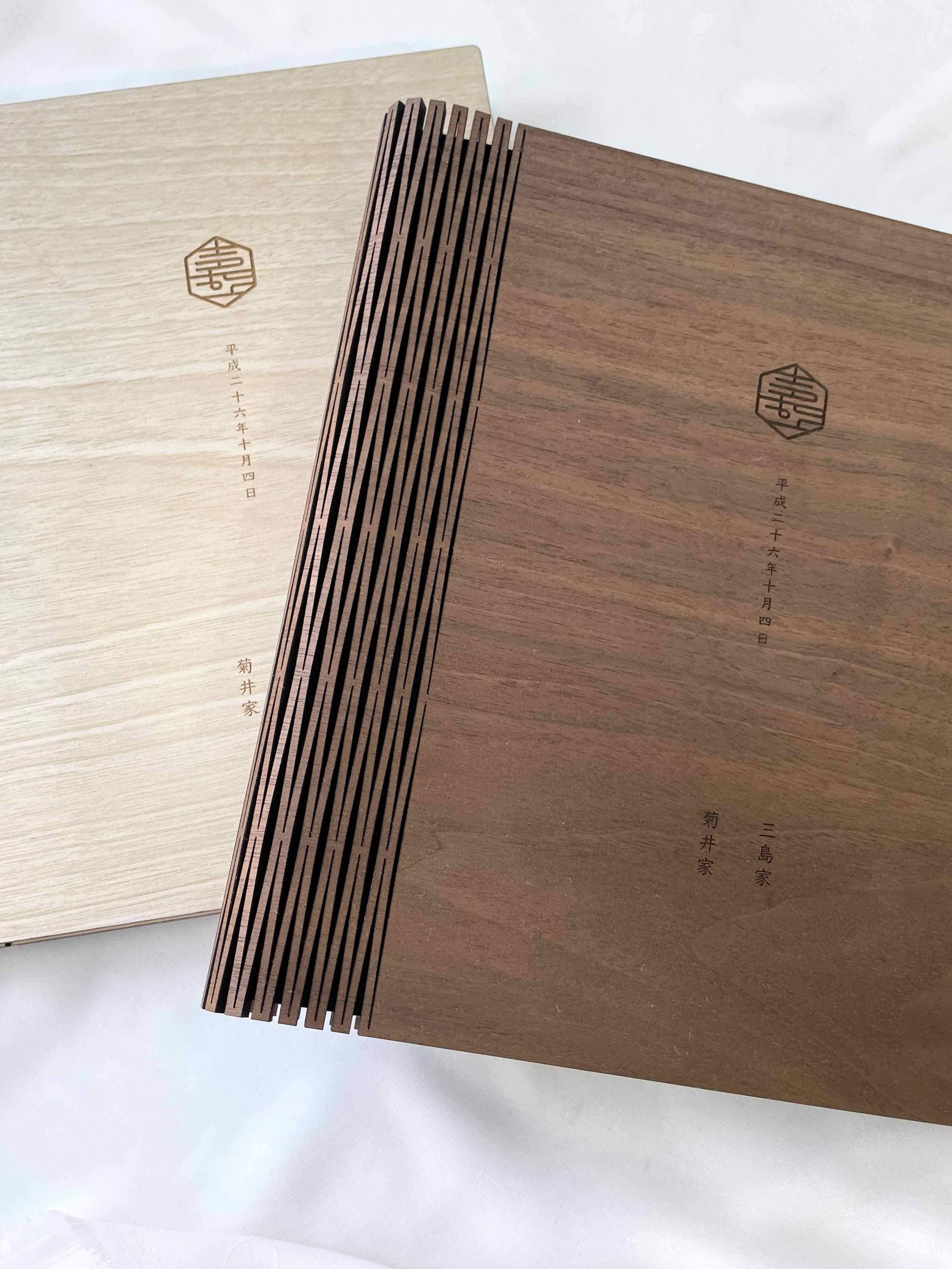 アルバム飾り　ウエディング　オーダー受付中( ＾∀＾) 木のウェディングアルバム バーチ 20ページ30カット 【結婚式