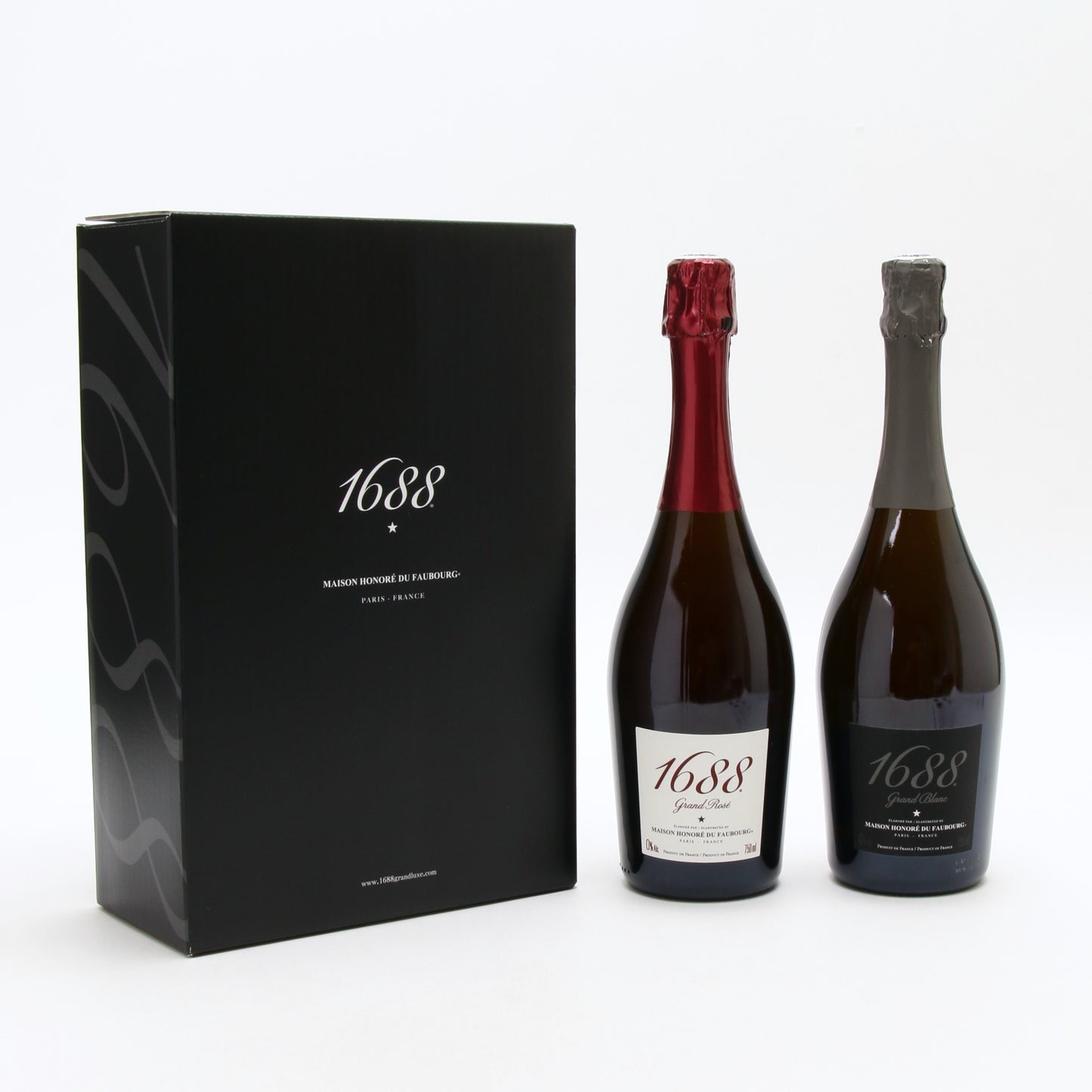 1688 紅白セット(2本) フランス製ノンアルコール・スパークリング　【結婚式　ギフト　飲み物】