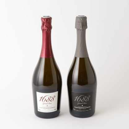 1688 紅白セット(2本) フランス製ノンアルコール・スパークリング 【結婚式 ギフト 飲み物】