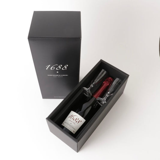 1688 Grand Rosé ペアグラスセット フランス製ノンアルコール・スパークリング 【結婚式 ギフト 引き出物 食器類】