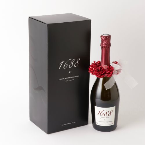 1688 Grand Rosé リースセット　フランス製ノンアルコール・スパークリング　【結婚式　ギフト　飲み物】