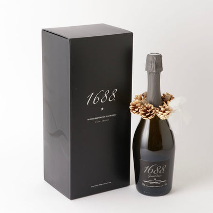 1688 Grand Blanc リースセット フランス製ノンアルコール・スパークリング 【結婚式 ギフト 飲み物】