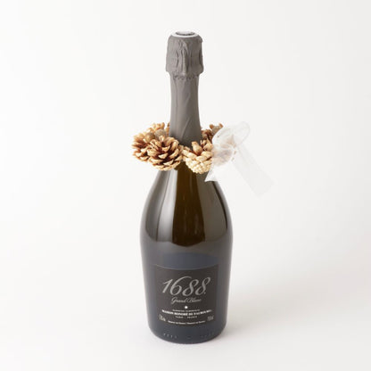 1688 Grand Blanc リースセット フランス製ノンアルコール・スパークリング 【結婚式 ギフト 飲み物】