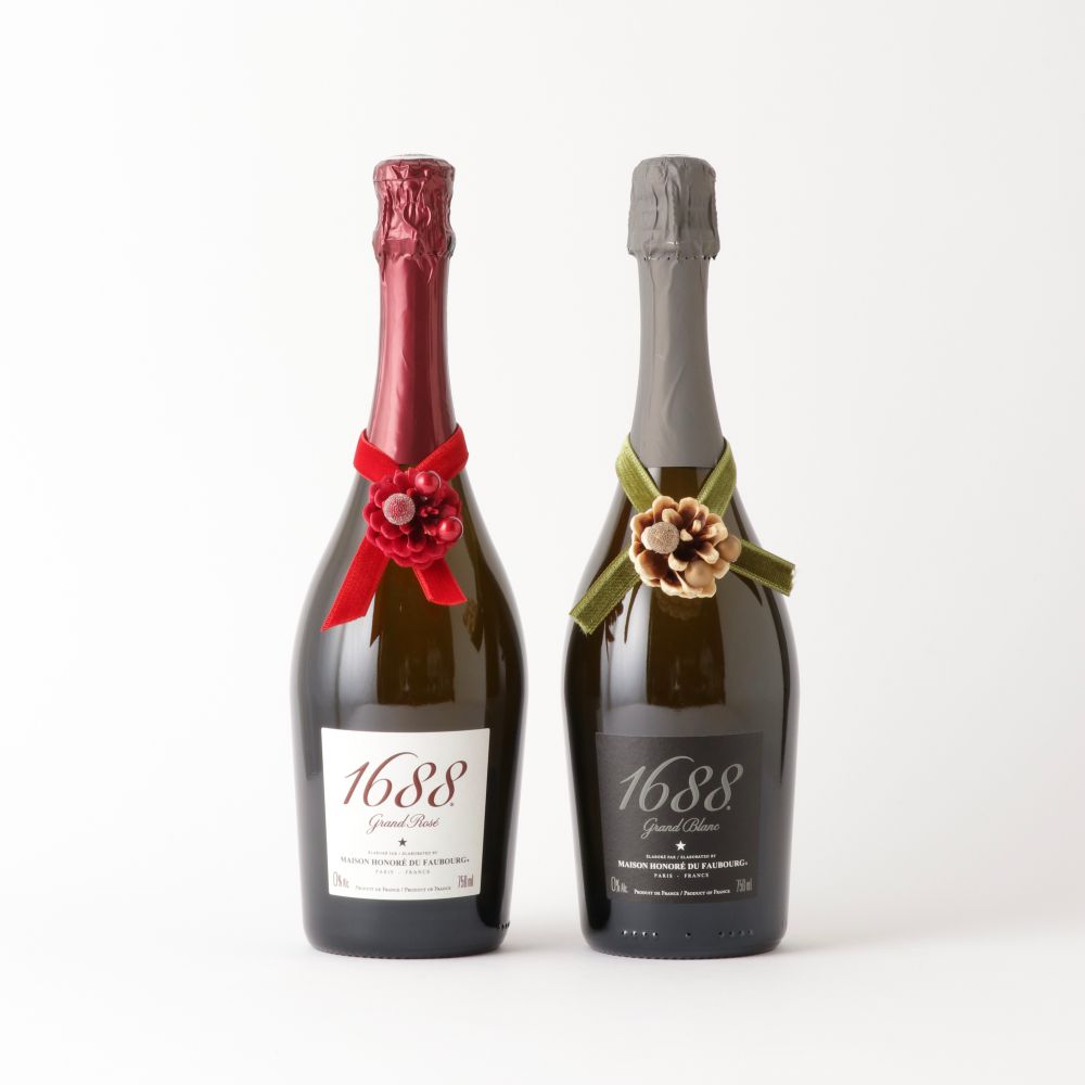 1688 Grand Rosé ペンダントリースセット　フランス製ノンアルコール・スパークリング　【結婚式　ギフト　飲み物】