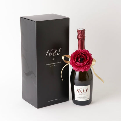1688 Grand Rosé フラワーセット フランス製ノンアルコール・スパークリング 【結婚式 ギフト 飲み物】