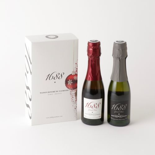 1688 200ml クリスマスセット　フランス製ノンアルコール・スパークリング　【結婚式　ギフト　飲み物】