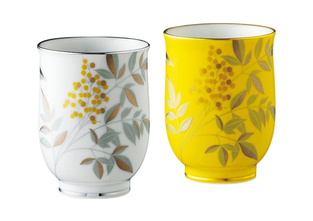 燦彩南天(さんさいなんてん)組湯のみ 【結婚式 ギフト 引き出物 食器類】