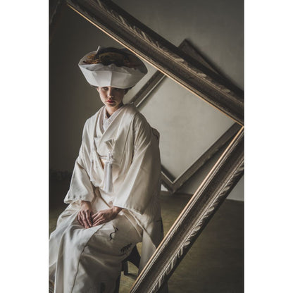 友禅千寿飛翔鶴 【結婚式 和装 白無垢 レンタル】