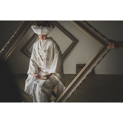 友禅千寿飛翔鶴 【結婚式 和装 白無垢 レンタル】