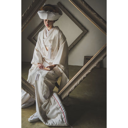 友禅千寿飛翔鶴 【結婚式 和装 白無垢 レンタル】