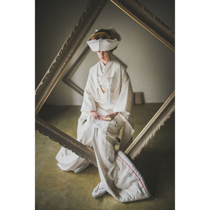 友禅千寿飛翔鶴 【結婚式 和装 白無垢 レンタル】