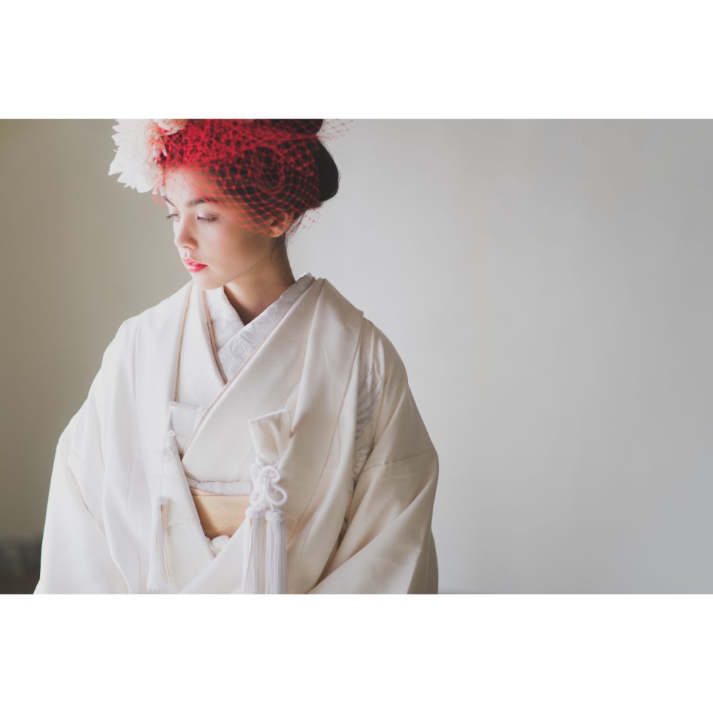 友禅千寿飛翔鶴 【結婚式 和装 白無垢 レンタル】