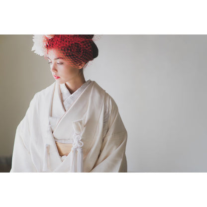 友禅千寿飛翔鶴 【結婚式 和装 白無垢 レンタル】