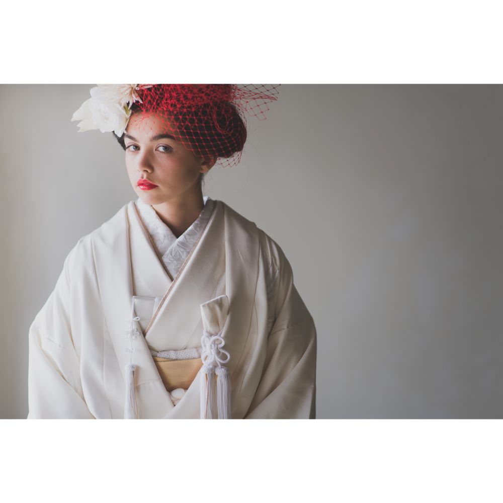 友禅千寿飛翔鶴 【結婚式 和装 白無垢 レンタル】