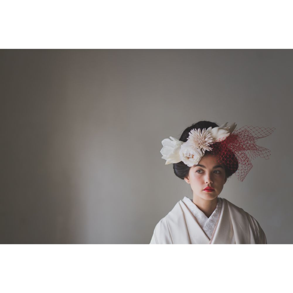 友禅千寿飛翔鶴 【結婚式 和装 白無垢 レンタル】