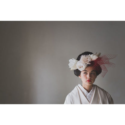 友禅千寿飛翔鶴 【結婚式 和装 白無垢 レンタル】