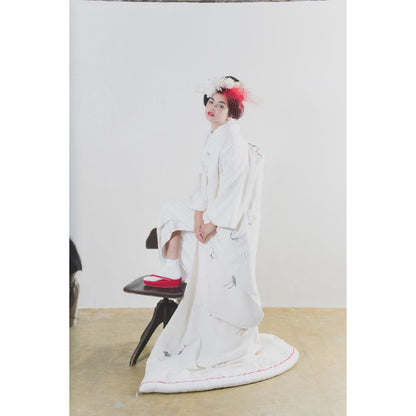 友禅千寿飛翔鶴 【結婚式 和装 白無垢 レンタル】