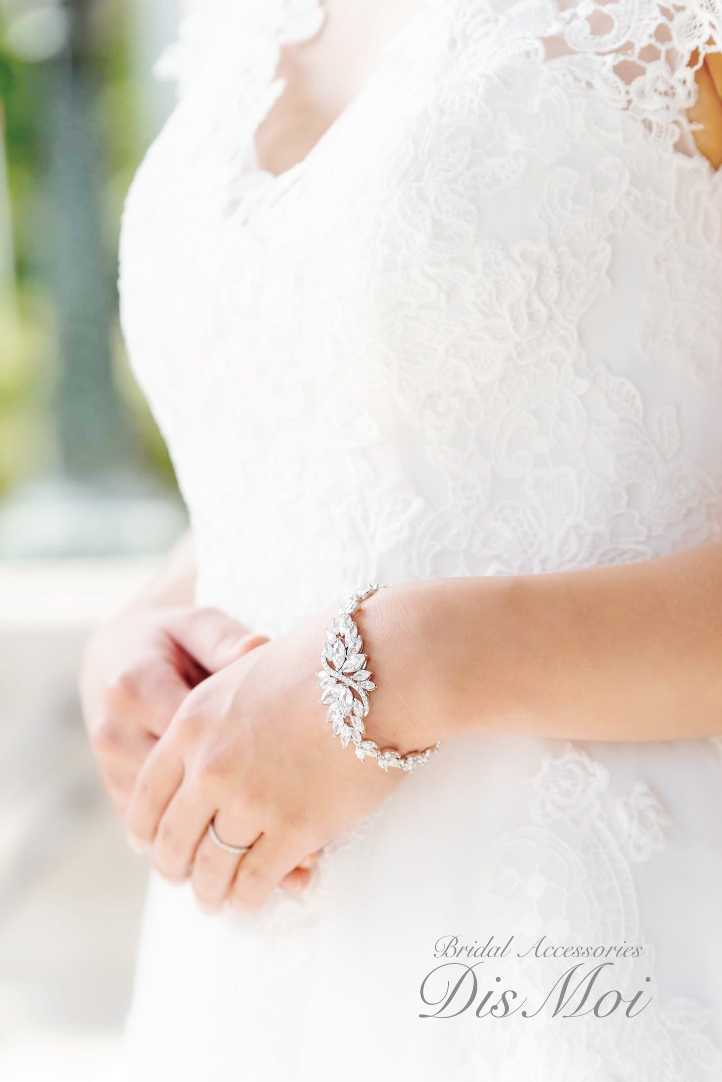 【ブレスレット】ジルコニアブレスレット ≪ZB-01≫ 【結婚式 ブレスレット】