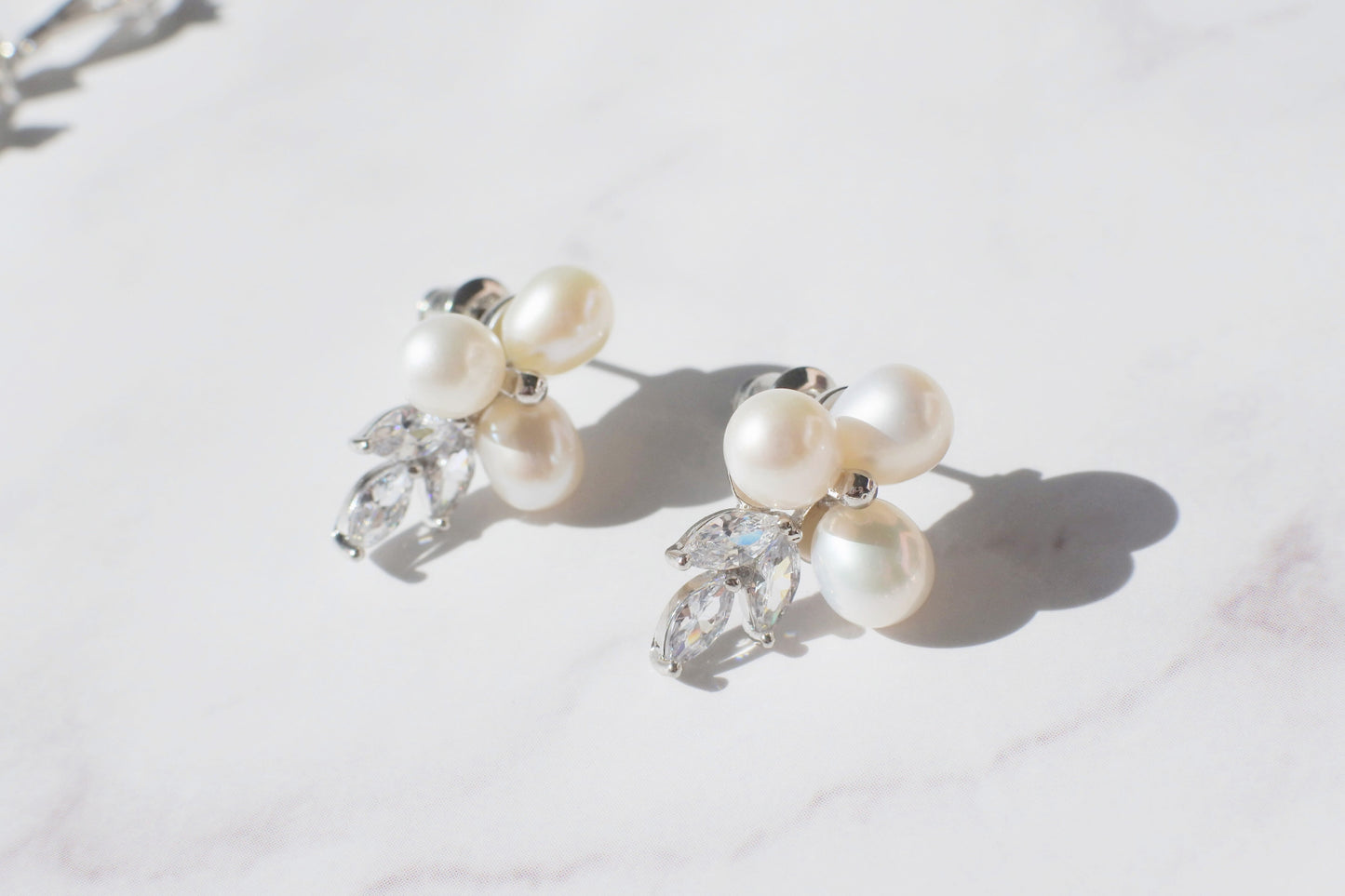 ジルコニアネックレス×ピアスセット ~ブライダルネックレス~ ≪ZNP-10≫ 【結婚式 アクセサリーセット】