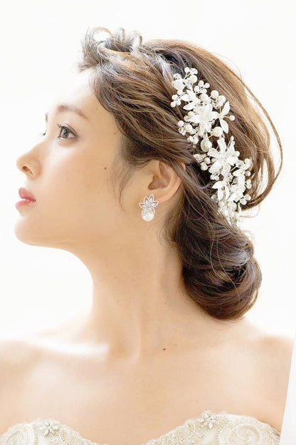 【ピアス】ジルコニアピアス ~ブライダルピアス~ ≪ZP-03≫ 【結婚式 ピアス イヤリング】