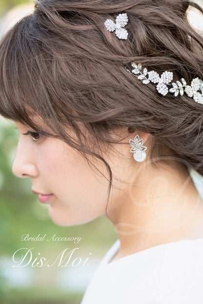 【ピアス】ジルコニアピアス ~ブライダルピアス~ ≪ZP-03≫ 【結婚式 ピアス イヤリング】