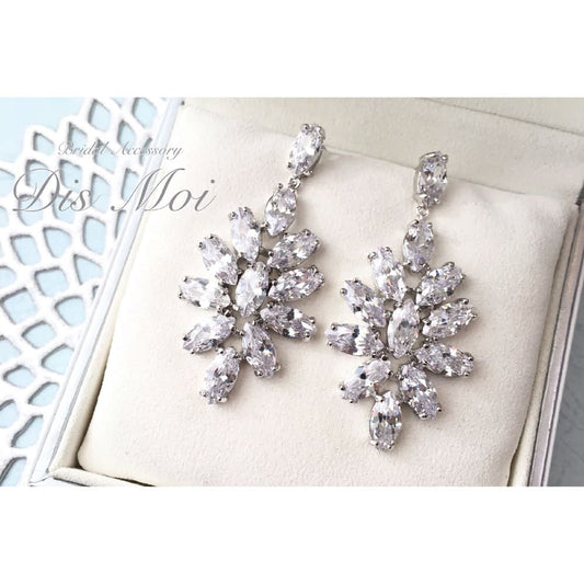 【ピアス・イヤリング】ジルコニアピアス/イヤリング ~ブライダルピアス/ブライダルイヤリング~ ≪ZP-05/ZE-05≫ 【結婚式 ピアス イヤリング】