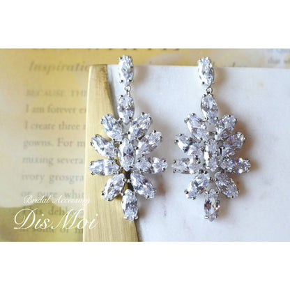 【ピアス・イヤリング】ジルコニアピアス/イヤリング ~ブライダルピアス/ブライダルイヤリング~ ≪ZP-05/ZE-05≫ 【結婚式 ピアス イヤリング】