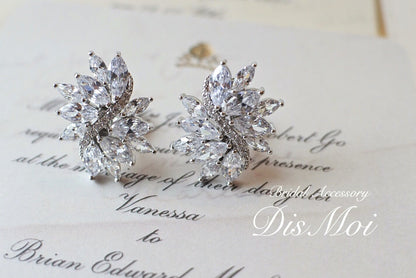 【ピアス・イヤリング】ジルコニアピアス/イヤリング ~ブライダルピアス/ブライダルイヤリング~ ≪ZP-07/ZE-07≫ 【結婚式 ピアス イヤリング】