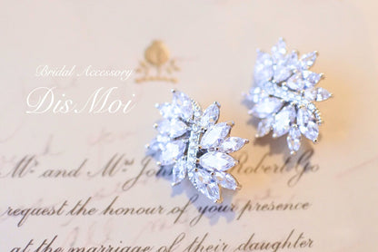 【ピアス・イヤリング】ジルコニアピアス/イヤリング ~ブライダルピアス/ブライダルイヤリング~ ≪ZP-07/ZE-07≫ 【結婚式 ピアス イヤリング】