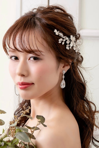 【ピアス・イヤリング】ジルコニアピアス/イヤリング ~ブライダルピアス/ブライダルイヤリング~ ≪ZP-14/ZE-14≫ 【結婚式 ピアス イヤリング】