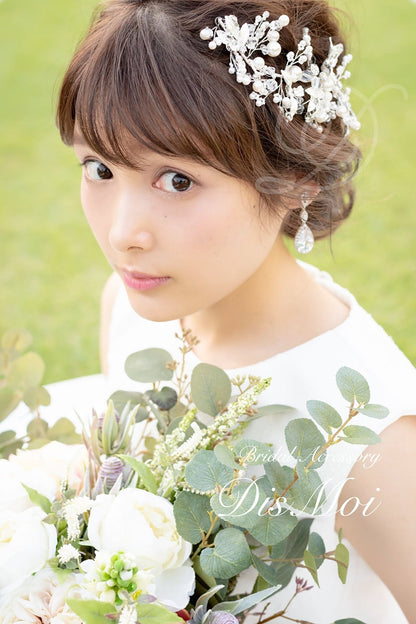 【ピアス・イヤリング】ジルコニアピアス/イヤリング ~ブライダルピアス/ブライダルイヤリング~ ≪ZP-14/ZE-14≫ 【結婚式 ピアス イヤリング】