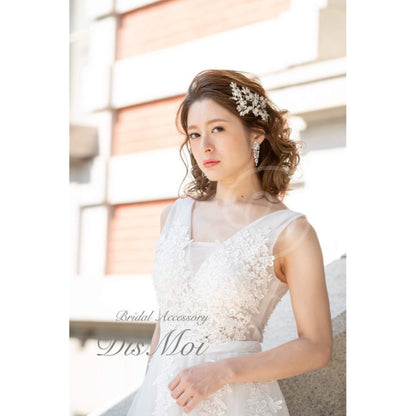 【ピアス・イヤリング】ジルコニアピアス/イヤリング ~ブライダルピアス/ブライダルイヤリング~ ≪ZP-15/ZE-15≫ 【結婚式 ピアス イヤリング】