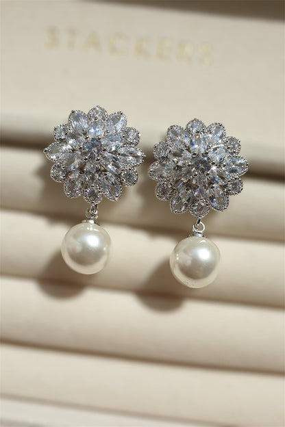 【ピアス・イヤリング】ジルコニアピアス/イヤリング~ブライダルピアス/イヤリング~ ≪ZP-23/ZE-23≫ 【結婚式 ピアス イヤリング】