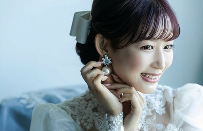 ジルコニアピアス/イヤリング ~ブライダルピアス/ブライダルイヤリング~ ≪ZP-32/ZE-32≫ 【結婚式 ピアス イヤリング】