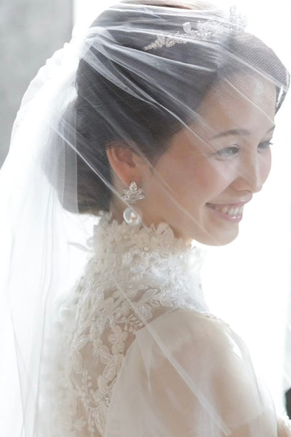 ジルコニアピアス/イヤリング ~ブライダルピアス/ブライダルイヤリング~ ≪ZP-32/ZE-32≫ 【結婚式 ピアス イヤリング】