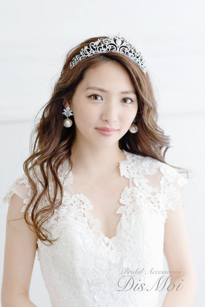 ジルコニアピアス/イヤリング ~ブライダルピアス/ブライダルイヤリング~ ≪ZP-32/ZE-32≫ 【結婚式 ピアス イヤリング】