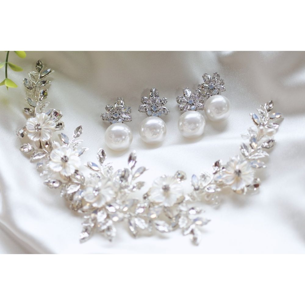 ジルコニアピアス/イヤリング ~ブライダルピアス/ブライダルイヤリング~ ≪ZP-32/ZE-32≫ 【結婚式 ピアス イヤリング】