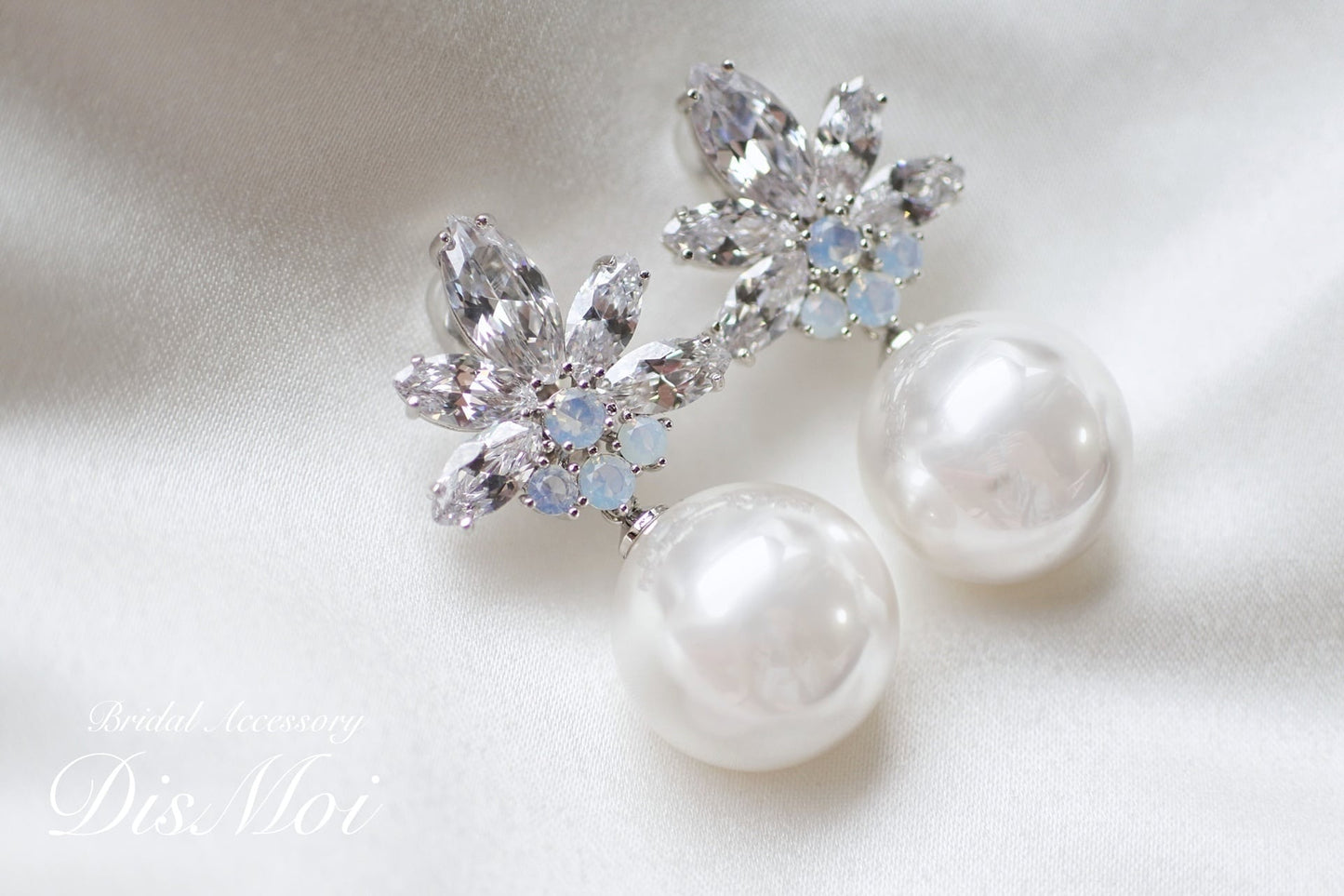 ジルコニアピアス/イヤリング ~ブライダルピアス/ブライダルイヤリング~ ≪ZP-32/ZE-32≫ 【結婚式 ピアス イヤリング】