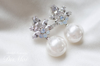 ジルコニアピアス/イヤリング ~ブライダルピアス/ブライダルイヤリング~ ≪ZP-32/ZE-32≫ 【結婚式 ピアス イヤリング】