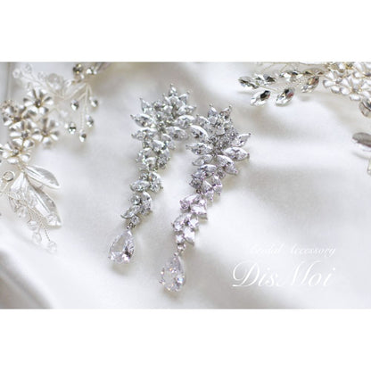 【ピアス・イヤリング】ジルコニアピアス/イヤリング ~ブライダルピアス/ブライダルイヤリング~ ≪ZP-36/ZE-36≫ 【結婚式 ピアス イヤリング】
