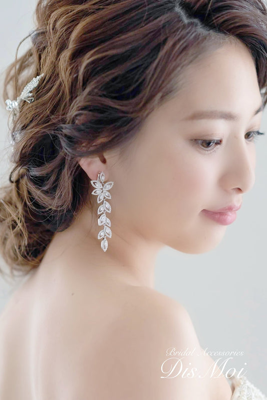 【ピアス】ジルコニアピアス ≪ZP-41≫ 【結婚式 ピアス イヤリング】