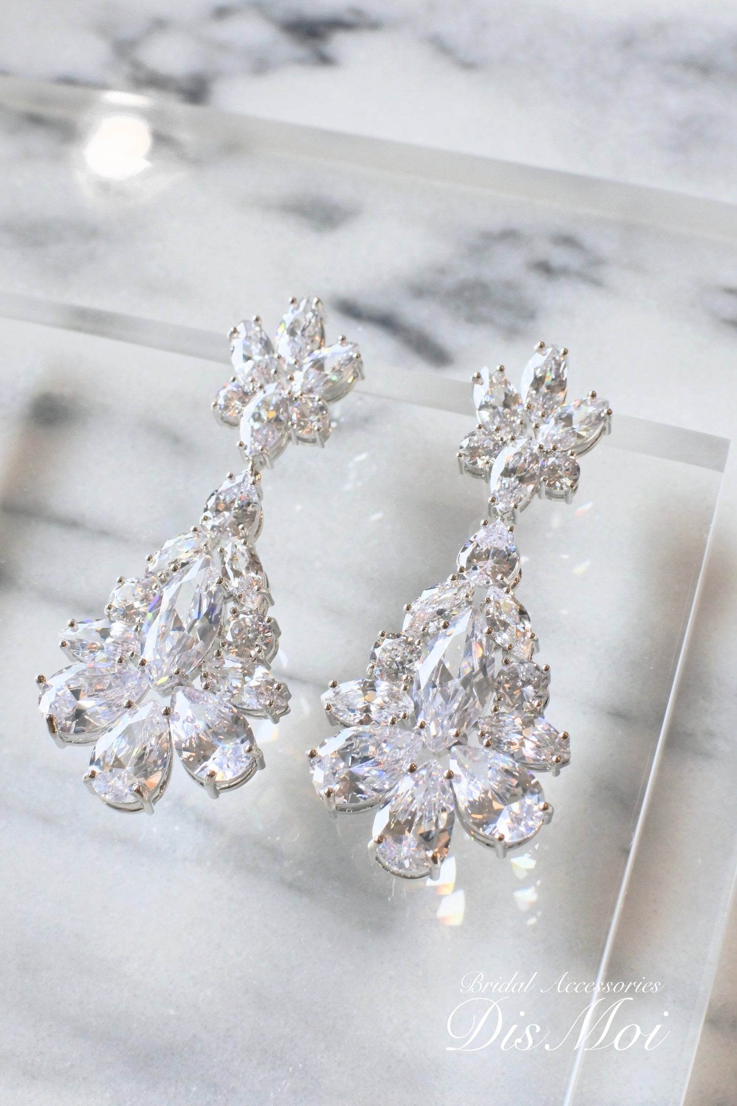 【ピアス・イヤリング】ジルコニアピアス/イヤリング≪ZP-48/ZE-48≫ 【結婚式 ピアス イヤリング】