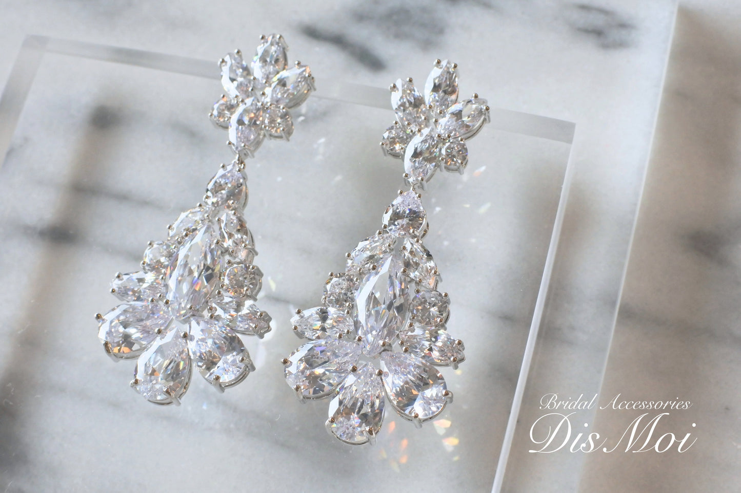 【ピアス・イヤリング】ジルコニアピアス/イヤリング≪ZP-48/ZE-48≫ 【結婚式 ピアス イヤリング】