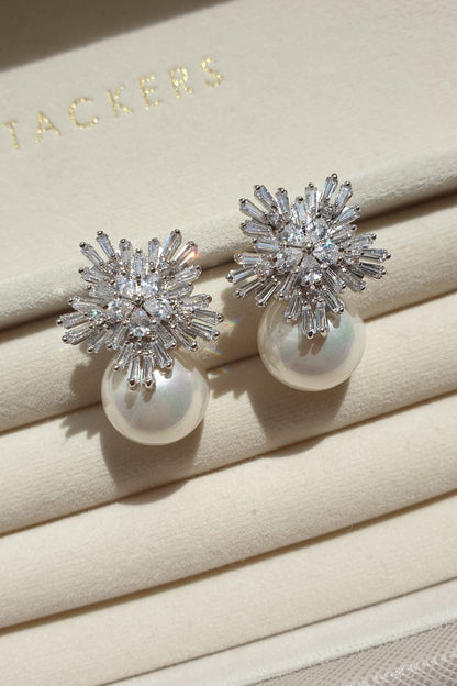 【ピアス】ジルコニアピアス～ ブライダルピアス ～ ≪ZP-56≫ 【結婚式 ピアス イヤリング】