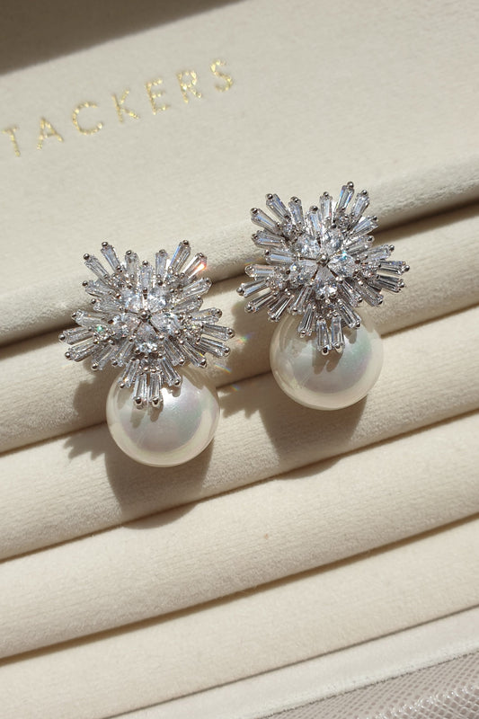 【ピアス】ジルコニアピアス～ ブライダルピアス ～ ≪ZP-56≫ 【結婚式 ピアス イヤリング】