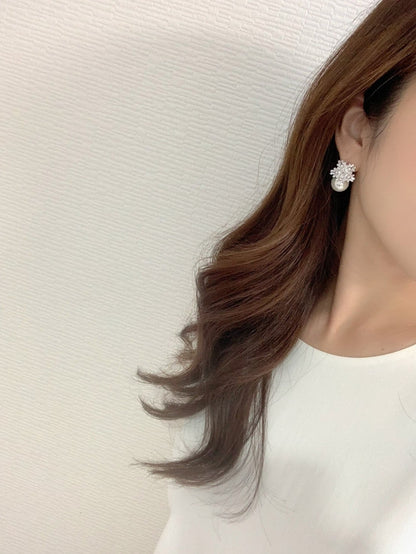 【ピアス】ジルコニアピアス～ ブライダルピアス ～ ≪ZP-56≫ 【結婚式 ピアス イヤリング】