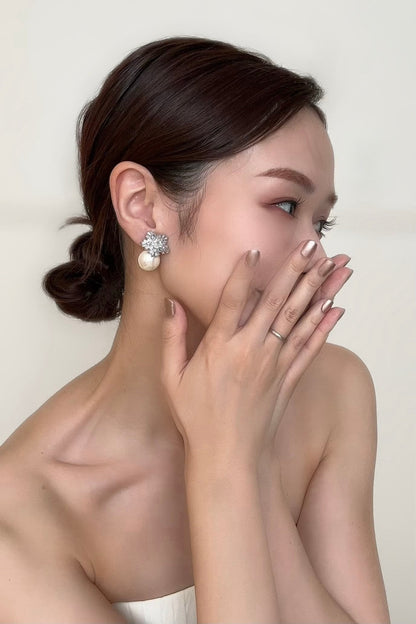 【ピアス】ジルコニアピアス～ ブライダルピアス ～ ≪ZP-56≫ 【結婚式 ピアス イヤリング】