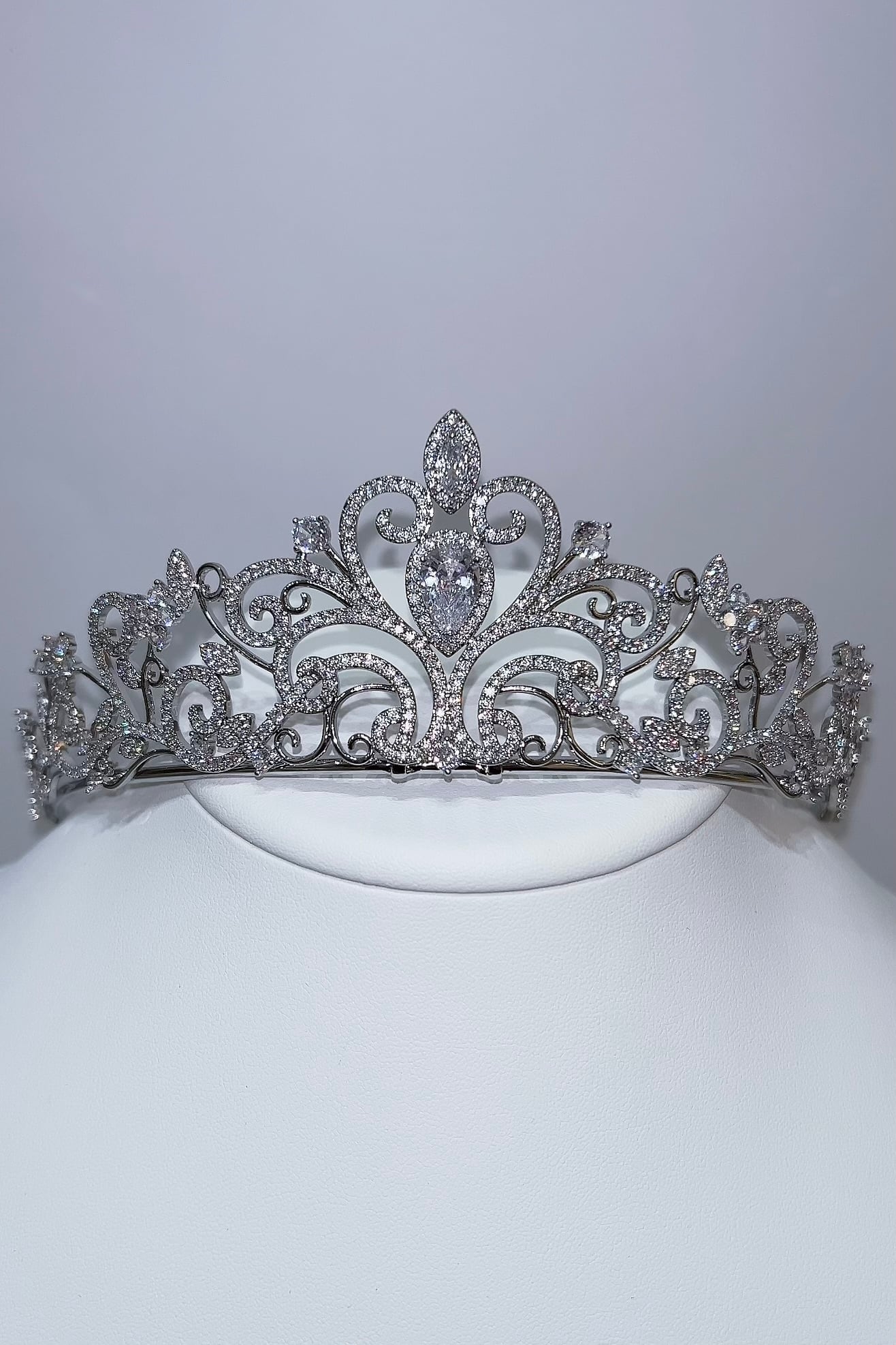 ジルコニアティアラ ~ブライダルティアラ~ ≪ZT-04≫【結婚式 ヘアアクセサリー】